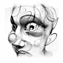 clown tattoo design idea