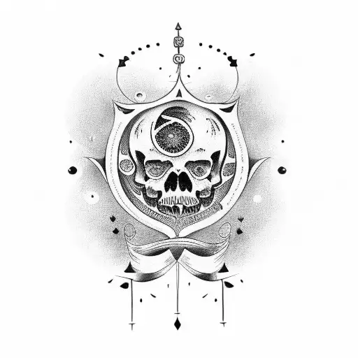 Carpe diem, amor fati, momento mori tattoo design idea