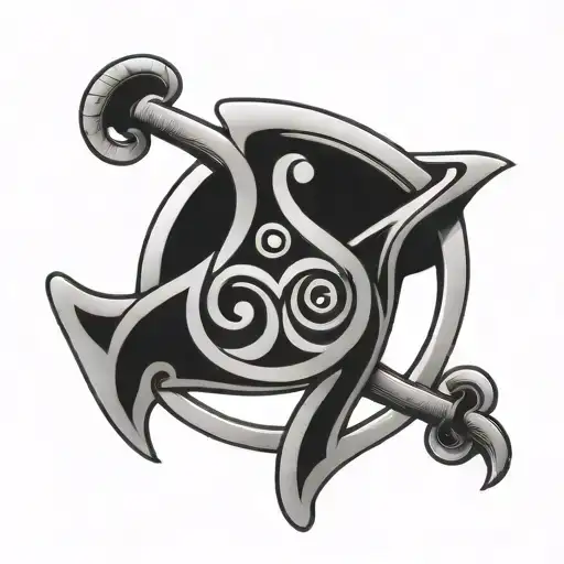 bdsm triskele symbol tattoo design idea