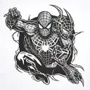 Spider-Man and Flash tattoo design idea