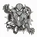 Spider-Man and Flash tattoo design idea