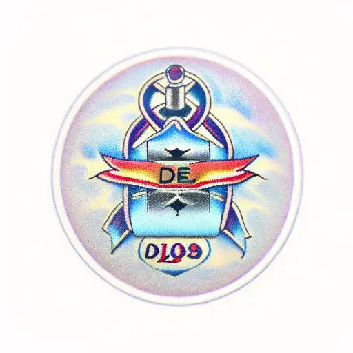 dementia awareness ribbon with the date 08.26.23  tattoo design idea