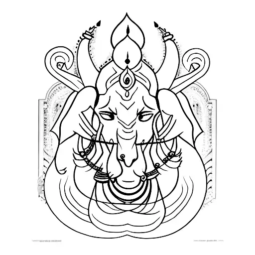 shiv and ram tattoo design idea