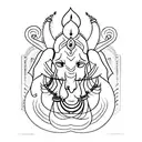 shiv and ram tattoo design idea