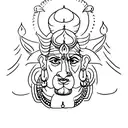 shiv and ram tattoo design idea
