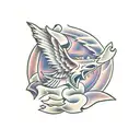 stone bridge tattoo design idea