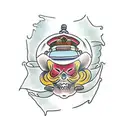 stone bridge tattoo design idea