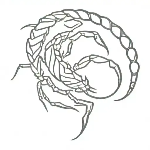 scorpion with number 999  tattoo design idea