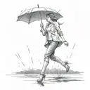 never fear a storm, learn to dance in the rain tattoo design idea