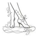 never fear a storm, learn to dance in the rain tattoo design idea