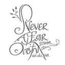 never fear a storm, learn to dance in the rain tattoo design idea