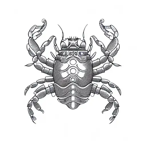 crab tattoo design idea