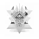 Saulo geometric swamp  tattoo design idea