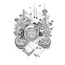 music depressione anxiety rap  tattoo design idea