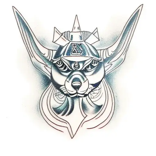 Anubis tattoo design idea