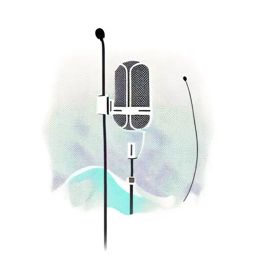 microphones tattoo design idea