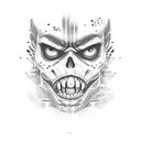 reborn walked out of the the devil's fire drug dealing hustler OG Goon Gang rrpping tattoo design idea