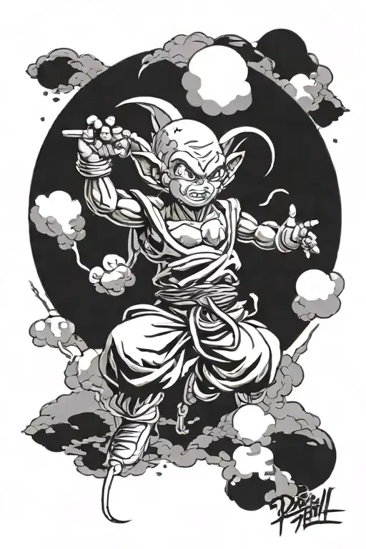 kid buu dragonball in newyork within tattoo design idea