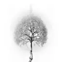 mustard seed tree branch tattoo design idea
