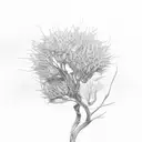 mustard seed tree branch tattoo design idea