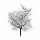 mustard seed tree branch tattoo design idea