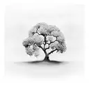 mustard seed tree branch tattoo design idea