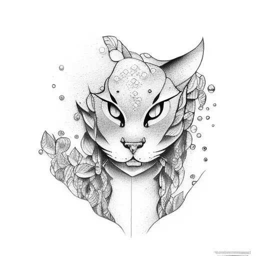 waterfall tattoo design idea