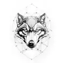 steampunk wolf tattoo design idea