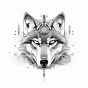 steampunk wolf tattoo design idea