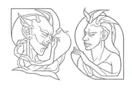 love me like my demons do tattoo design idea