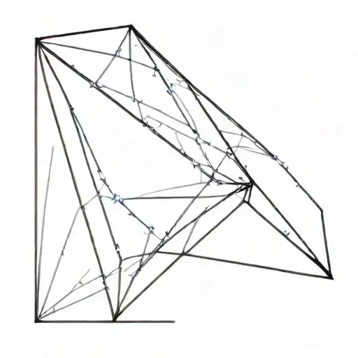 A glass prism. Coming out of the right side of the prism is a rainbow spectrum of ligh tattoo design idea