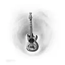 Guitar strings transforming into a biblical scripture tattoo design idea