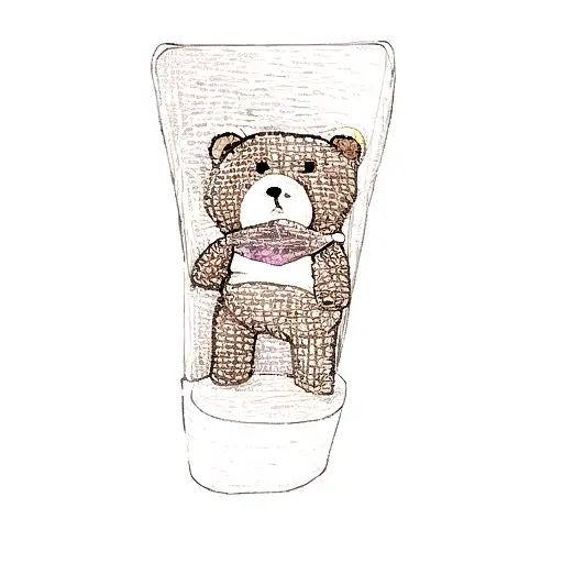 a teddy bear tattoo design idea