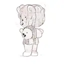 a teddy bear tattoo design idea