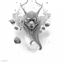 Black Dingus tattoo design idea