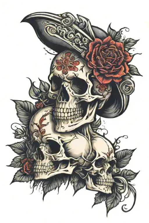 memento mori memento vivere tattoo design idea
