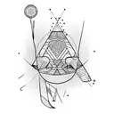 Sparrow tattoo design idea