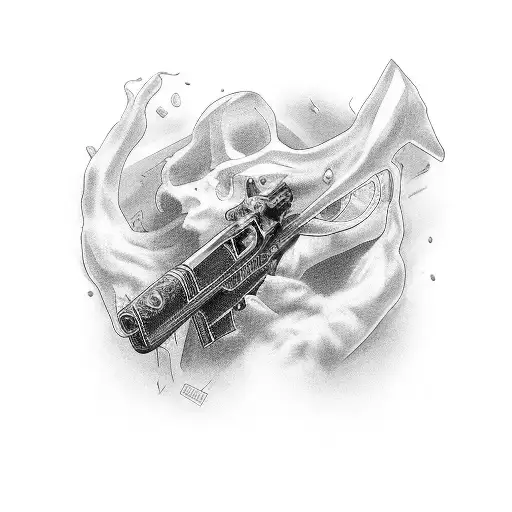 shotgun tattoo design idea