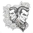 Dracula tattoo design idea