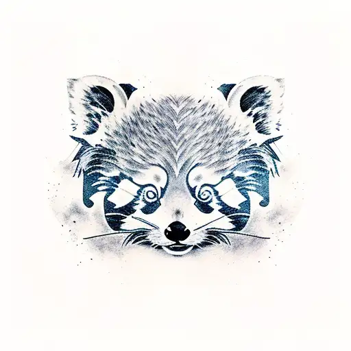 red panda tattoo design idea