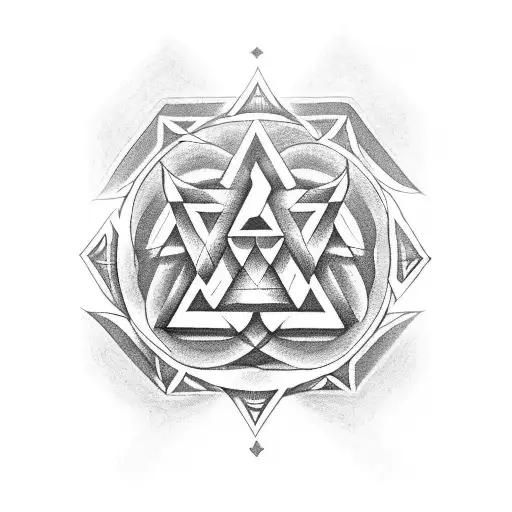 Valknut Symbol tattoo design idea