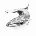 humpback whale tattoo design idea