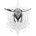 humpback whale tattoo design idea