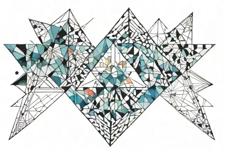 Watercolor tattoo design idea