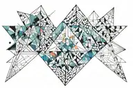 Watercolor tattoo design idea