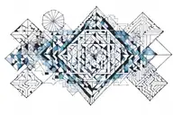 Watercolor tattoo design idea