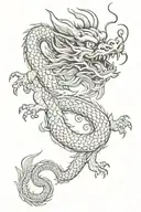Chinese Dragon tattoo design idea