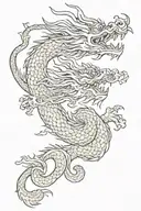 Chinese Dragon tattoo design idea