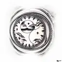 Moon tattoo design idea