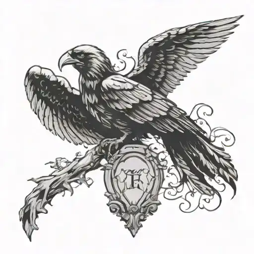tombstone fallen angel broken wings dark crow tattoo design idea